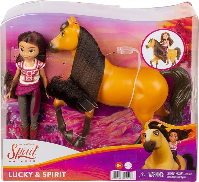 Spirit Untamed Lucky & Spirit Toy – Return to Freedom Wild Horse