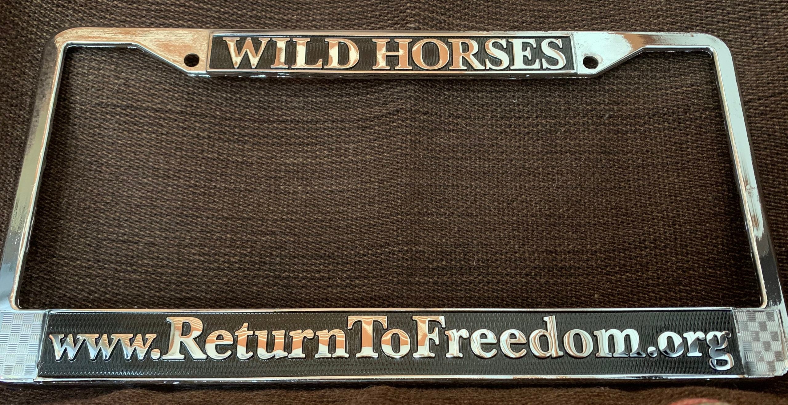 Return to Freedom License Plate Frame